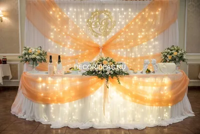 Фотозона на свадьбу - баннер с именами или инициалами и декор тканью ::  LoveDeco.Eu