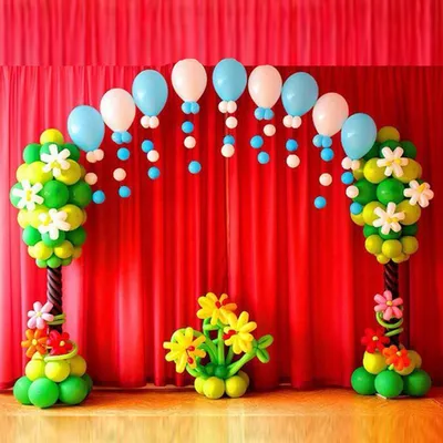 Оформление детского сада воздушными шарами на выпускной