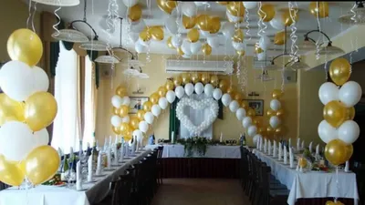 Как украсить зал воздушными шарами? статья от нашей компании | Кафе Гармония