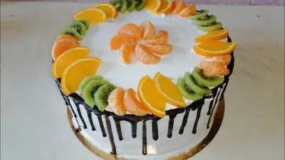 Украсить торт фруктами: фотография в формате png