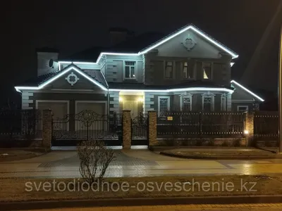Светодизайн для фасада одноэтажного дома в современном стиле. Разбор  проекта фасадного освещения - YouTube