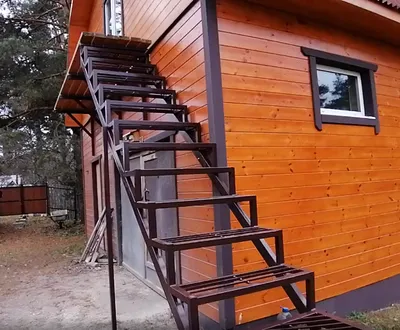 Наружные лестницы - уличные лестницы металлические, изготовление в  Севастополе