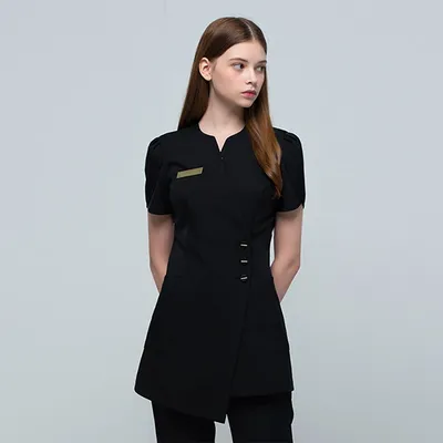 Халат женский униформа для персонала салонов красоты купить по цене 2600 ₽  в интернет-магазине KazanExpress