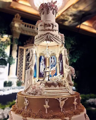 Фото незабываемых свадебных тортов, создающих атмосферу любви
