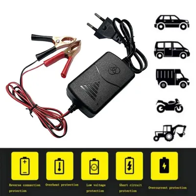 Зарядное устройство M 4179-CHARGER для квадроцикла M 4179, 12V, 1000mA:  купить Запчасти для детского транспорта BabyToys в Украине