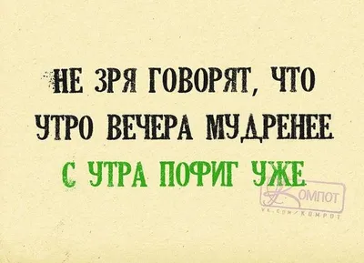 Утро вечера мудренее | Пикабу