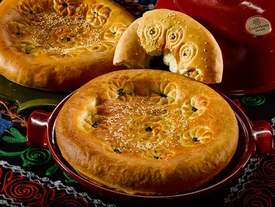 Узбекский хлеб: красивые фотографии для использования в качестве фона