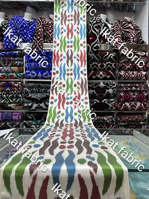 Изысканный узбекский шелк на картинках