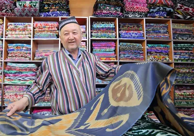 Узбекский шелк - фото высокого качества