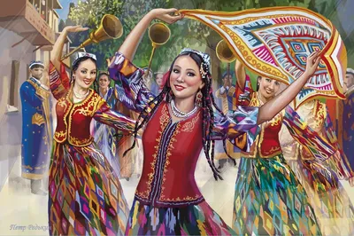 Узбекский танец в формате JPG для скачивания