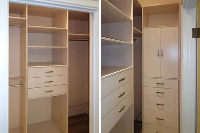 Узкая гардеробная комната: особенности дизайна и наполнения