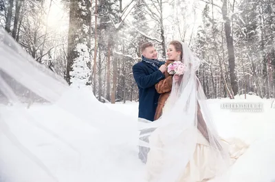 Свадебная фотосессия зимой фото в Москве — Свадьба зимой идеи для  фотосессии от фотографа