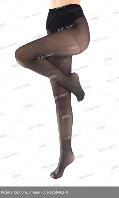 Девушка с красивыми ножками в чёрных колготках | Пикабу