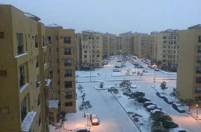 Фото с пейзажем В египте снег в сумерках