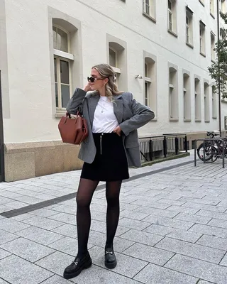 С чем носить юбку зимой, чтобы быть красивой и не мерзнуть | theGirl