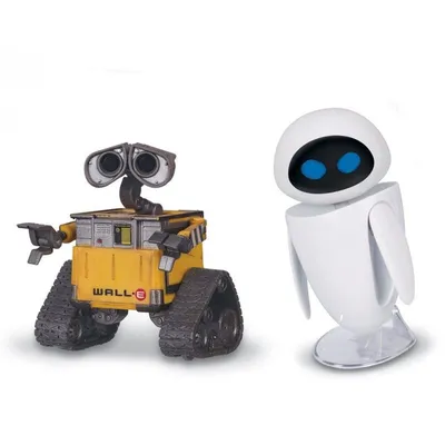 Набор фигурок Валли и Ева Wall-E и EVE (6-10см) купить в интернет-магазине  Джей Той