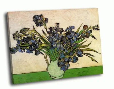 Картина на холсте Ван Гог ирисы 50х70 см - купить по низкой цене в  интернет-магазине OZON (1181415167)