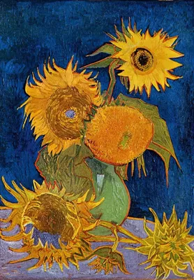 Винсент Ван Гог - Ваза с пятью подсолнухами, 8 1888, 69×98 см: Описание  произведения | Артхив