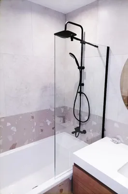 Шторка на ванну Oporto 804В 50х140 см стационарная, стекло прозрачное в  интернет-магазине сантехники Водопад (Санкт-Петербург) по низкой цене