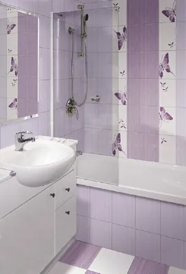 Пять оригинальных дизайн проектов сиреневой ванной комнаты