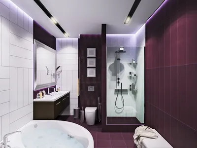 Ванная комната в сиреневых тонах | Бирюзовые ванные комнаты, Роскошные  ванные комнаты, Яркие ванные комнаты