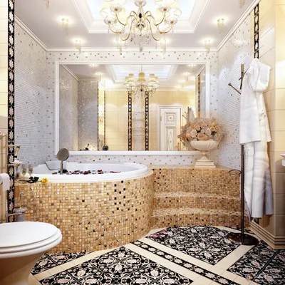 Мозаика в ванной комнате - cоветы по выбору сантехники от Акванет.Ру