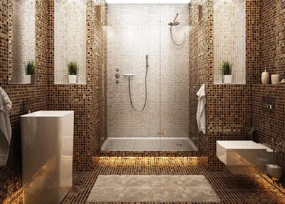 Мозаичная плитка: идеи дизайна ванной комнаты — Roomble.com
