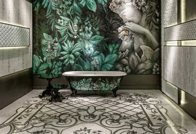 Мозаика в ванной комнате: 20 стильных примеров – Вдохновение | Дизайн  плитки в ванной, Плитка в душевую, Ванная в гламурном стиле