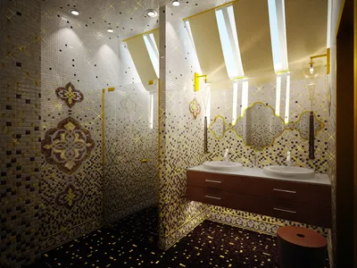 Мозаика в ванной комнате: варианты укладки