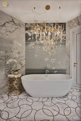 Белая мозаика в интерьере ванной комнаты