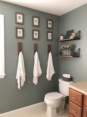 Дизайн ванной комнаты с покрашенными стенами