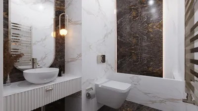 Стены в ванной комнате: варианты отделки