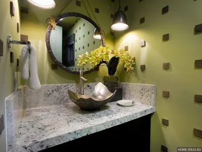 Дизайн ванной комнаты с крашеными стенами - 78 фото