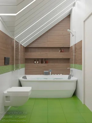 15 ванных комнат в мансарде