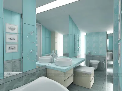 Проект №1208. Ванная комната на мансарде \"Гармония\"