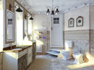 Дизайн ванной комнаты в стиле прованс - cоветы по выбору сантехники от  Акванет.Ру
