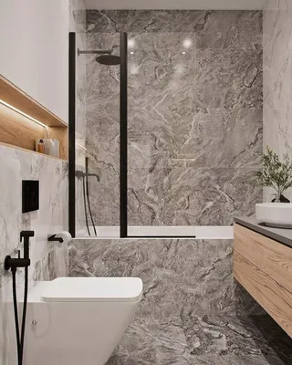 Дизайн ванной комнаты ❤️ 230 HD фото интерьеров ванных