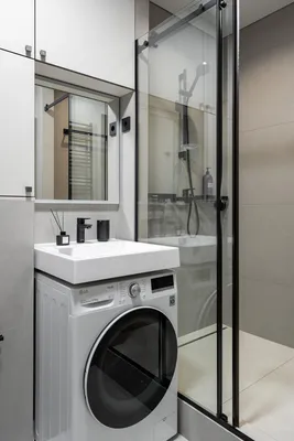Дизайн ванной комнаты в хрущевке: 70+ фото, идеи интерьеров, популярные  стили, правила ремонта | Hoff