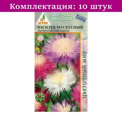 Семена Русский Огород Василек мускусный Империя 0,3 г купить для Бизнеса и  офиса по оптовой цене с доставкой в СберМаркет Бизнес