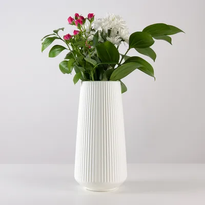 Интерьерная ваза из гипса для сухоцветов в магазине «Ого! Огонь» на  Ламбада-маркете