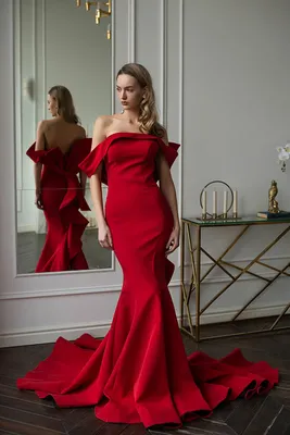 Красное вечернее платье | Вечерние платья, Красные вечерние платья, Платья