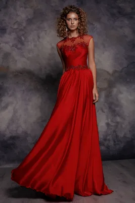 Вечернее платье красного цвета с фатином 2539 за 384 грн: купить из  коллекции Celebrating - issaplus.com