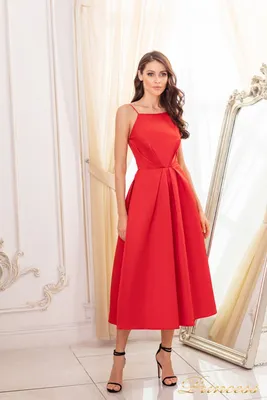 Красное вечернее платье в пол Латифа. Салон «Красотка»