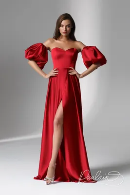 Купить в интернет-магазине вечернее красное платье с открытой спиной