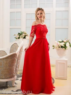 Красное вечернее платье со спущенными рукавами | ПЛАТЬЕ НА ВЫПУСКНОЙ