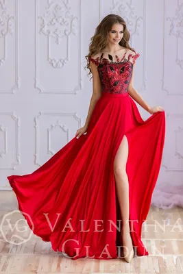 Платье красное оптом - Купить вечернее красное платье с пайетками на  выпускной Sheik Red - Валентина Гладун