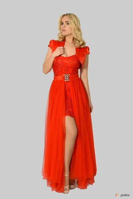 Вечернее красное платье р.42 в аренду в Москве — Прокат по цене от 411.4  руб/день (лот #20442)