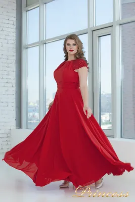 Красное вечернее платье в пол с высоким разрезом на выпускной Brianna ❖Вечерние  платья ОПТом ❃Выпускные платья 2021 ❃Коллекция NOIR (НУАР) ☙ Производитель  Валентина Гладун