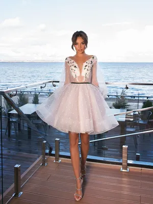 Вечернее платье Linda✨ | Prom dresses long with sleeves, Trendy prom  dresses, Short wedding dress