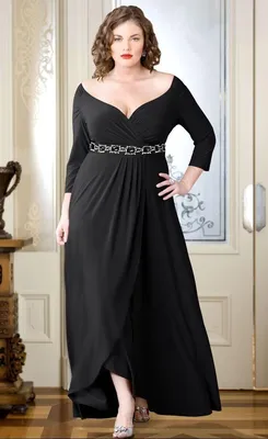 Вечернее платье для полных женщин (ID#1643100187), цена: 1114 ₴, купить на  Prom.ua